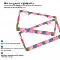 Delerain Tulip Flowers 2pcs License Plate Frame Aluminum Metal With Screw Caps 2 Holes Car Tag Cover Holder Frames For Us