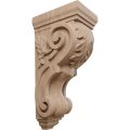 Ekena Millwork Corw05x07x14tagm Large Traditional Acanthus Wood Corbels 5 W X 7 D 14 H Mahogany 