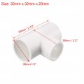 Uxcell Reducing Tee Pvc Pipe Fitting T-shaped Connector 1 X 3 4-inch Slip