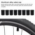 8 Pcs Aluminum Alloy Car Wheel Tire Valve Caps Tyre Rim Stem Covers Airdust Waterproof For Automobiles Motorcycles Trucks Bikes