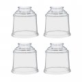 Aspen Creative 23176-60-4 Transitional Style Clear Replacement Glass Shade 2-1 Fitter Size-3 4 High X 4-3 8 Diameter 4 Pacen 