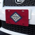 Rustic Arkansas State Flag Distressed Usa Novelty Metal Vanity Tag License Plate