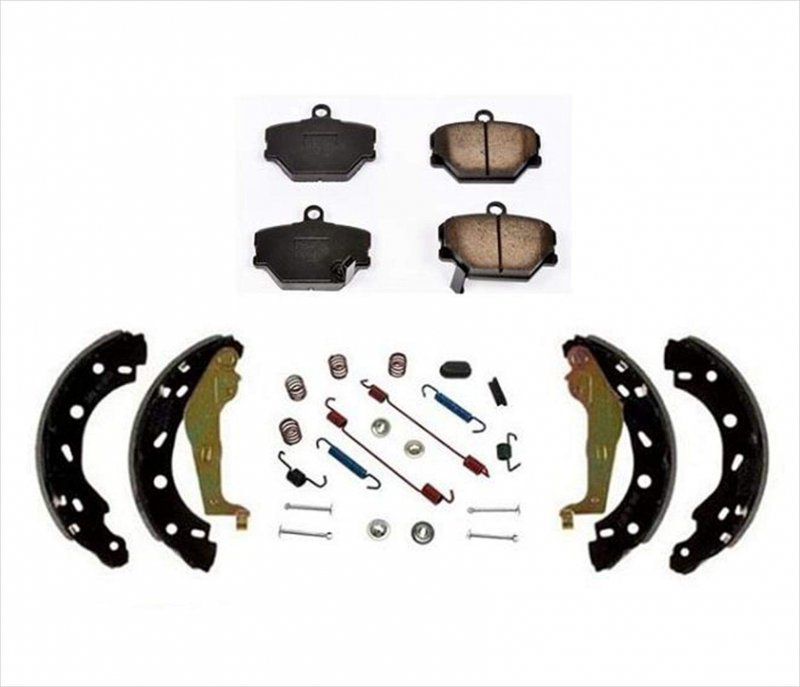05-14 Smart Car Fortwo Brake Pads Shoes Hardware Kit 3pc