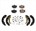05-14 Smart Car Fortwo Brake Pads Shoes Hardware Kit 3pc 