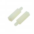 Hxchen 100pcs M3 X 15mm 6mm Male To Female Thread Nylon Plastic Hexagon Standoff Spacer Pillars White