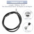 X Autohaux 55 12 Length 10mm Id Motorcycle Hydraulic Brake Line Oil Hose Pipe Stainless Steel Braided Cable For Atv Motocross