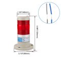 Baomain Warning Continuous Light 110 Vac Red Led Industrial Signal Tower Lamp Ltp-502t