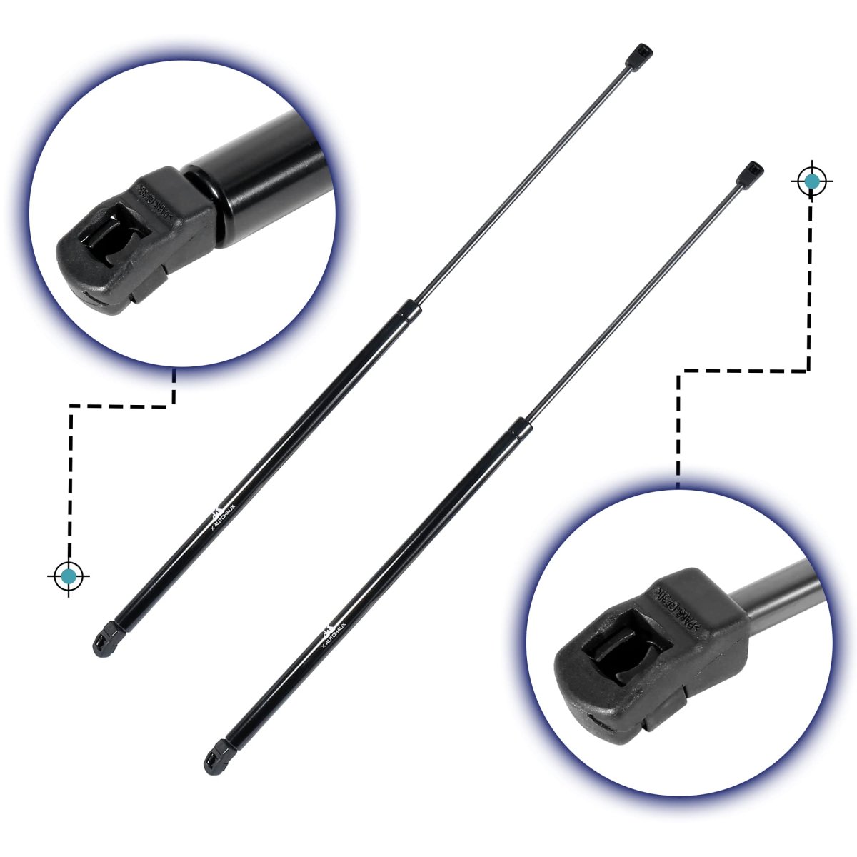 2pcs Front Hood Lift Supports Struts Shocks Gas Spring Sg229026b For Toyota Sequoia 2008-2014