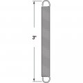 Handyman Springs Sp 9665 Extension Spring Steel Construction Nickel-plated Finish 0 028 Ga X 5 16 In 3 Closed Single Loop 2