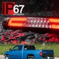 Nslumo Led Third Brake Light Replacement For 1994-2001 Dodge Ram 1500 2500 3500 Pickup Red 3rd Center High Mount Stop Lamp