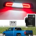 Nslumo Led Third Brake Light Replacement For 1994-2001 Dodge Ram 1500 2500 3500 Pickup Red 3rd Center High Mount Stop Lamp