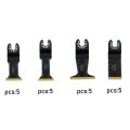 20 Pcs Titanium-coated Oscillating Multitool Blades Metal Cutting Set Universal Saw Multi-purpose Blade Includes 34mm 44mm 68mm