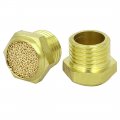Uxcella G1 4 Male Thread Flat Top Pneumatic Silencers Mufflers Noise Deadeners 6pcs