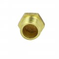 Uxcella G1 4 Male Thread Flat Top Pneumatic Silencers Mufflers Noise Deadeners 6pcs