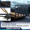 4 Pin Flat Trailer Tail Light Wiring Harness Kit 25 Ft Wishbone Style Fit For Marine Boat Atv Or Other Cargo Utility W 4-way