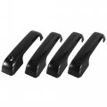 4pcs Gloss Black Car Exterior Outside Door Handle Cover Decor Trim Ford F-150 4dr 2015-2020 F-250 Superduty 2017-2020 For F-350 