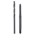 Tap And Drill Bit Set 1pcs 5-40 Unc Straight Flute Thread Screw Taps 2 6mm Twist Bits Black Oxide Hss-6542 Tapping Threading 