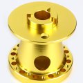 Auto Dynasty Steering Wheel 6-hole Hub Adaptor Kit Compatible With Mitsubishi Eclipse Lancer Pickup Aluminum Gold