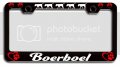 Boerboel Dogs Pets Black Metal License Plate Frame Tag Holder W4 