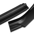 Auto Dynasty 3pcs Matte Black Front Bumper Lip Spoiler Wing Body Kit Compatible With Golf 18-21