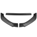 Auto Dynasty 3pcs Matte Black Front Bumper Lip Spoiler Wing Body Kit Compatible With Golf 18-21