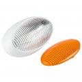 Rv 12v Led Oval Porch Utility Light With Clear And Amber Lenses For Motorhomes Campers Trailers 5th Wheels White Base Lum-ip05l 