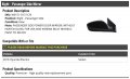 Right Passenger Side Power Mirror Without Heated Glass Compatible With 2016 Hyundai Elantra Usa And Korean Models