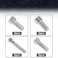 Engine Bolt Kit Set Silver For Small Block Chevy Sbc 283 305 327 350 400 Sb Non-efi