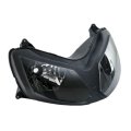 Front Headlight Clear Headlamp Assembly Set For Kawasaki Ninja Zx12r 2002 2005 Matte Black Casing H4 Halogen 12v 55w Waterproof 