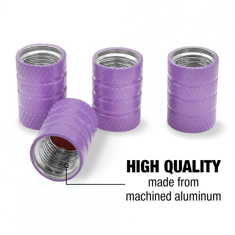 Camper In The Mountains Aluminum Tire Rim Wheel Valve Stem Caps Purple Metal Air Covers For Cars Trucks Vans Rvs Set Of 4