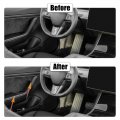 X Autohaux 1 Set Window Control Panel Cover Door Lock Switch Trim For Tesla Model 3 Y 2021-2022 Car Interior Accessories Carbon