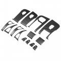 X Autohaux 1 Set Window Control Panel Cover Door Lock Switch Trim For Tesla Model 3 Y 2021-2022 Car Interior Accessories Carbon