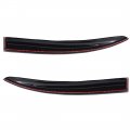 Outside 4 Pieces Black Window Visors Shade Sun Rain Wind Guards Cover Acrylic Replacement For 2008-2017 Lancer
