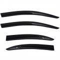 Outside 4 Pieces Black Window Visors Shade Sun Rain Wind Guards Cover Acrylic Replacement For 2008-2017 Lancer