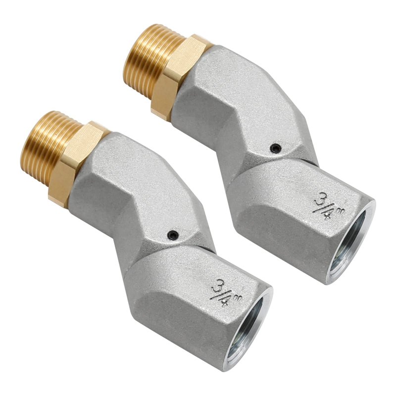 3 4 In Npt Fuel Hose Swivel With 360 Rotating Connector For Transfer Pump Zinc Alloy Plane 2 Pcs