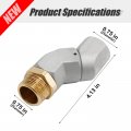 3 4 In Npt Fuel Hose Swivel With 360 Rotating Connector For Transfer Pump Zinc Alloy Plane 2 Pcs