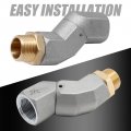 3 4 In Npt Fuel Hose Swivel With 360 Rotating Connector For Transfer Pump Zinc Alloy Plane 2 Pcs