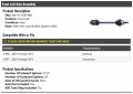 Marketplace Auto Parts Front Left Driver Side Cv Axle Assembly Compatible With 1997-2001 Honda Crv With Anti-lock Brakes System