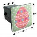 Cute Easter Egg Pink With Hearts Tow Trailer Hitch Cover Plug Insert