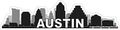 10in X 2 5in Austin Skyline Sticker Vinyl Car Truck Window Bumper Stickers By Stickertalk 