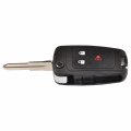 Hqrp 2-pack Remote Flip Folding Key Fob Shell Case Keyless Entry W 3 Buttons For Chevrolet Spark 2013 2014 2015 2016