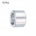 Uxcell 10pcs Aluminum Spacer 2 Bore X 3 4 Od Length Screw Standoff Bushing Plain Finish Round Metal For 1 Id Screws Bolts And