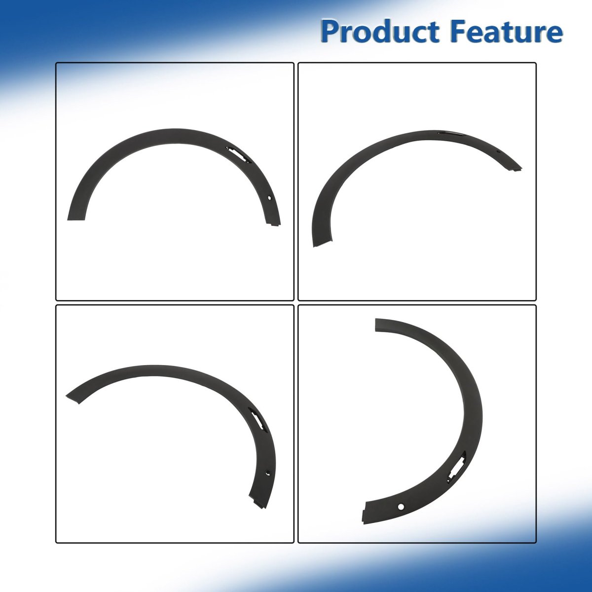 Front Right Wheel Fender Flare Cover For Encore Gx 2020 2021 2022 2023 42755532 With Park Assist Sensor Hole Black Plastic