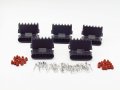 Cnkf 5 Sets Gm Haltech Map Type 6 Pin Way Male Weatherpack Waterproof Auto Connector Includes Terminals And Seals12010975