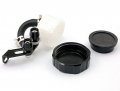 Black Motorcycle Parts Cnc Billet Racing Front Brake Reservoir Clutch Tank Master Cylinder Fluid Oil For Yamaha Yzf R6 1999
