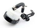 Black Motorcycle Parts Cnc Billet Racing Front Brake Reservoir Clutch Tank Master Cylinder Fluid Oil For Yamaha Yzf R6 1999