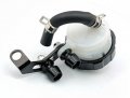 Black Motorcycle Parts Cnc Billet Racing Front Brake Reservoir Clutch Tank Master Cylinder Fluid Oil For Yamaha Yzf R6 1999