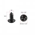 Uxcell Hex Socket Self Tapping Screws M3 X 6mm Carbon Steel Wood Screw 200pcs