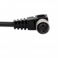 Uxcell M8 3 Meter Male Female Right Angle 3pin Connector Aviation Plug Sockte Electrical Cable
