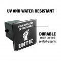 Poor Spellers Of The World Untie Unite Funny Humor Tow Trailer Hitch Cover Plug Insert